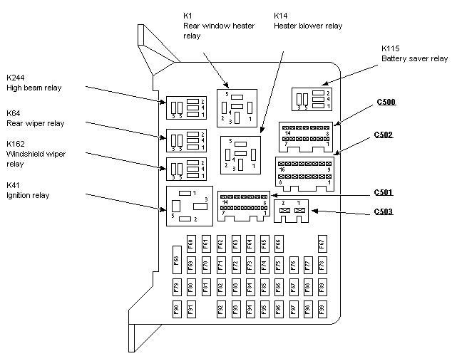 Ford galaxy engine control relay #2