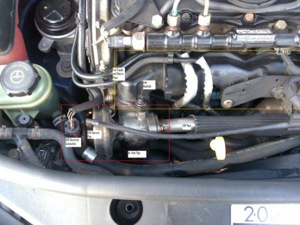 EGR Valve and Inlet Manifold Clearout TDCi - www.FordWiki ... 2002 ford escape fuse box diagram alarm 