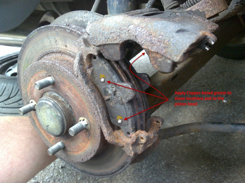 Replace rear brake pads ford galaxy #8